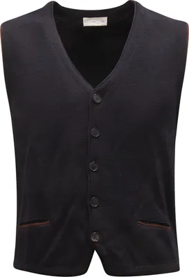 Imagen del producto de 5568AZ - Chaleco para hombre "Become Man", de lana, sin mangas, color azul