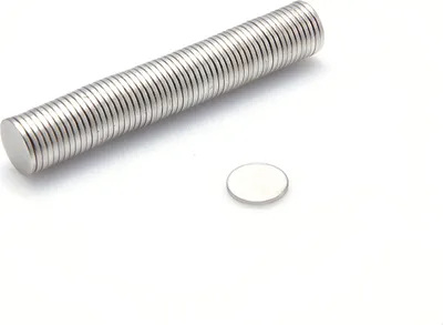 Immagine prodotto di Magneti al neodimio 9,5 x 1 mm 10 pezzi mm N38, estremamente forti, lavagne magnetiche, frigoriferi, lavagne bianche, fai da te