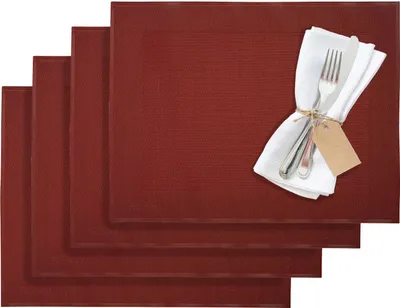 Immagine prodotto di Tovagliette Westmark, 4 pezzi, 42 x 32 cm, sintetiche, rosso scuro, Edizione Saleen: Home, 01210293150