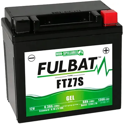Productafbeelding van Accu FULBAT FUL GEL - FTZ7S / YTZ7S (Geleiaccu, onderhoudsvrij)