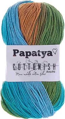 100g Strickgarn Papatya Cottonish 13