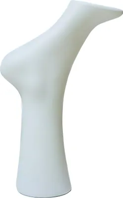 Produktbild von Dekofuss Fuss Schaufensterfuss für Strumpf Socken Dekorationsaufsteller Weiss