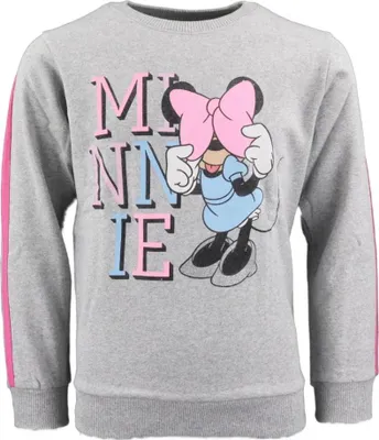 Produktbild von Disney Minnie Maus Mädchen Kinder Pullover Sweater Pulli – Grau / 116