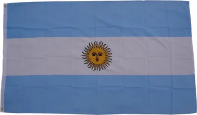 Obrázok produktu pre Vlajka Argentína 90 x 150 cm vlajka s 2 očkami 100g/m² hmotnosť tkaniny zdvihák vlajka zdvihák