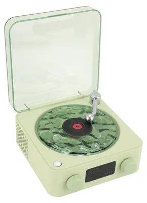 Zdjęcie produktu dla Przenośny, vintage głośnik Bluetooth z efektami świetlnymi