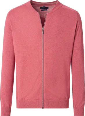 Produktbild von CASAMODA Herren Strickjacke Zipper Regular Baumwolle Rosa L