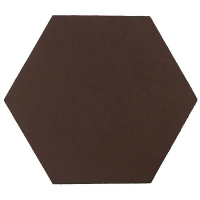 Immagine prodotto di Esagono tessile e sughero 15 x 17 cm, pannello decorativo, marrone