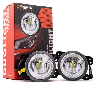Immagine prodotto di Einparts Luci DRL per Dodge Jeep Wrangler Cherokee 2 in 1 con fendinebbia