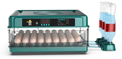 Produktbild von Brutautomat 36 Eier - automatische Eierbrutmaschine - Schubladenmodell - automatischer Eierwender - Temperatur- und Wasserregelung - 220V - grün