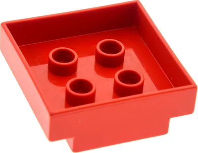 Produktbild von 1x Lego Duplo Aufsatz Auto Transport Kiste rot Container Ladefläche 2656 2221