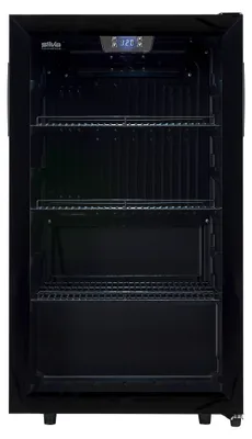 Zdjęcie produktu dla SILVA HOMELINE WW – lodówka na napoje, 92 l, szklane drzwi, wyświetlacz cyfrowy, , czarna