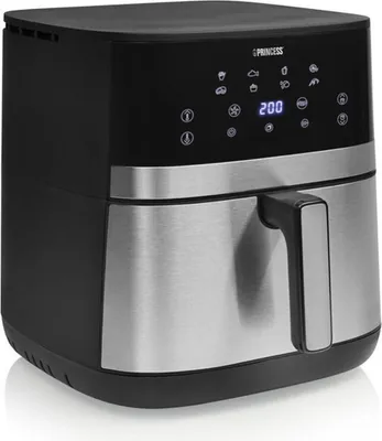 Princess 182474 Einzelbild 7 l Eigenständig 2300 W Heißluftfritteuse Schwarz, Edelstahl