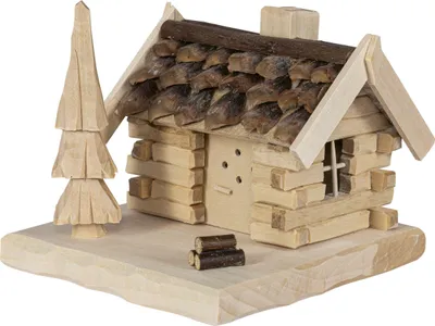 Produktbild von Räucherhaus Waldhütte BxHxT 13x11x13cm NEU