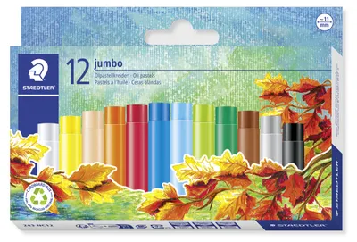 Produktbild von STAEDTLER jumbo 243 Öl-Pastellkreide Etui mit 12 Farben