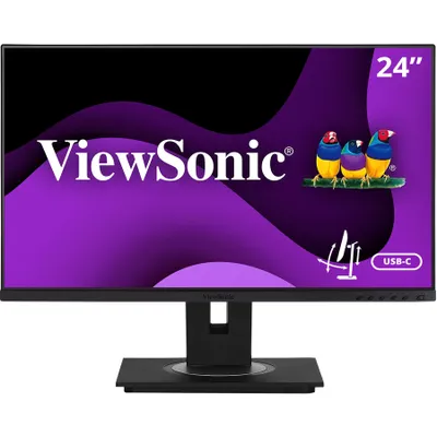 Produktbild von Viewsonic VG Series VG2455, 60,5 cm (23.8"), 1920 x 1080 Pixel, Full HD, LED, 5 ms, Schwarz