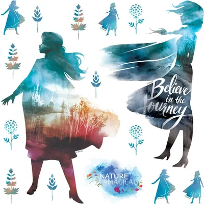 Produktbild von Disney Wandtattoo Die Eiskönigin Blau - 600233 - 30 x 30 cm
