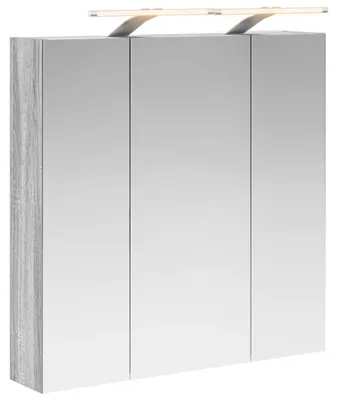 Produktbild von Badezimmerspiegelschrank Graues Sonoma 70 x 14,5 x 70 cm