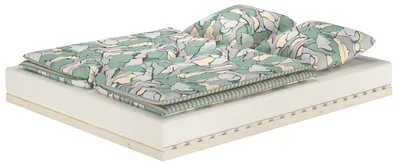 Produktbild von Niederflurbett metallfrei 160x200 Futon metallfreier Lattenrost, Fichte unbehandelt V-60.97-16ohne Zubehör