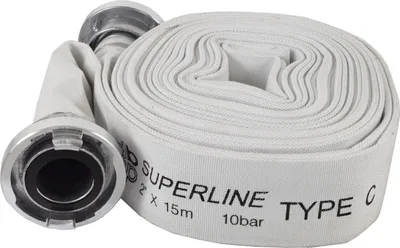 Produktbild von Agora-Tec® Bauschlauch / Feuerwehrschlauch / Industrieschlauch C-Schlauch (52mm) 15 Meter 10 bar SUPERLINE