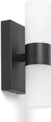 Produktbild von Wandleuchte Badezimmer Aluminium und PC Avery  Schwarz