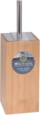 Produktbild von Bathroom Solutions Toilettenbürste mit Halter, Bambus/Edelstahl, 10x34 cm, braun