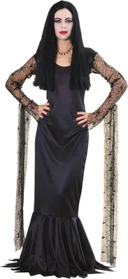 Produktbild von The Addams Family - Kostüm-Kleid ‘” ’"Morticia Addams"“ - Damen BN5210 (M) (Schwarz)