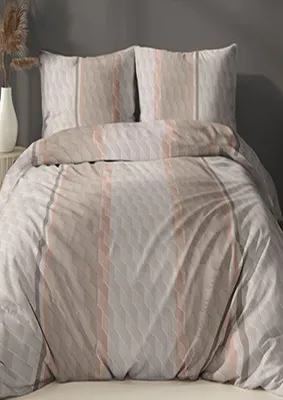Obrázek produktu pro Flanelové povlečení 140x220 +70x90 - Geometrie béžová