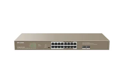 Zdjęcie produktu dla Przełącznik 18 portów tenda 16 portów Gigabit Ethernet 2 porty sfp