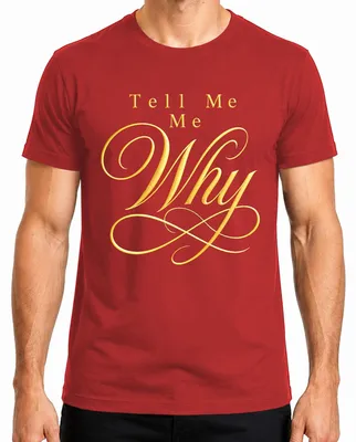 Productafbeelding van Tell Me Why: Gouden 90's Pop Muziek Nostalgie. "I want it that way" heren T-shirt, rood, maat S
