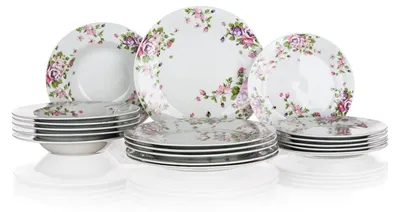 Immagine prodotto di Set da pranzo BEAUTY 18 pz. in porcellana KYTKY