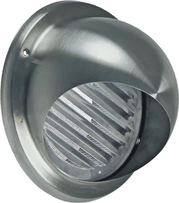 Produktbild von easyPART passend für 10028164 EUROPART UNIVERSAL Abluft Haube Aussenhaube Aussengitter Lüftung Anschluss 150mm Edelstahl Rund mit Lamellen Gitter Insektendraht u.a. Trockner