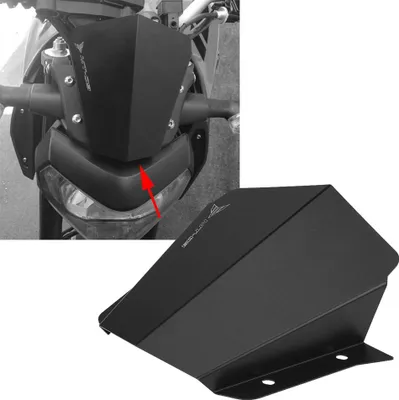 Zdjęcie produktu dla Modyfikacja motocykla Czarna osłona przedniej szyby do Yamaha MT-09 2014-2016