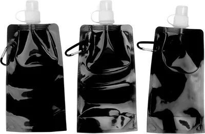Zdjęcie produktu dla Składana butelka na wodę, wielofunkcyjna, wolna od BPA, PE, miękka, do podróży, kempingu, 700 ml, czarna