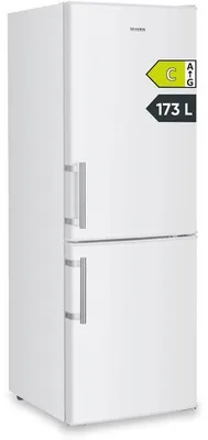 Productafbeelding van Combinatiekoelkast met vriezer, model SEVERIN DT8770, 2 deuren, 173 liter, hoogte 142 cm, wit, , 40 dB, LED-verlichting
