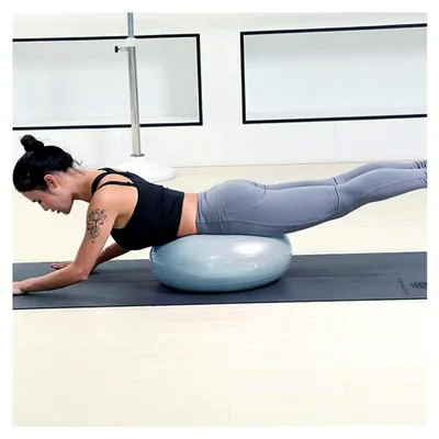 Produktbild von Yoga-Donut-Ball für Übungen, Stabilitätsball für Kerntraining mit aufblasbarer Pumpe für Yoga- und Pilates-Gleichgewichtstraining