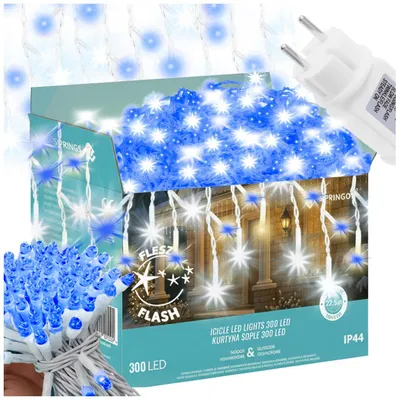 Immagine prodotto di SPRINGOS Catena luminosa 300 LED 14,5 m Blu Funzione lampeggiante Alimentazione