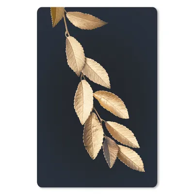 Produktbild von MuchoWow® Mauspad Mousepad Baum - Blatt - Gold 40x60 cm - Mousepads - Maus Mat - Pad - Mausunterlage - Schreibtisch Accesoire