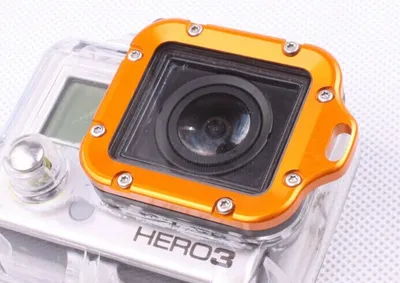 Produktbild von CamOn GoPro Hero3 Aluminium Ring mit Gehäusehalterung (gold)