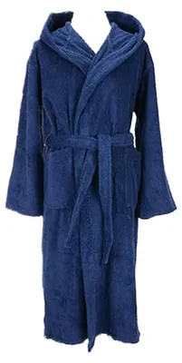 Produktbild von ARTG - Morgenmantel für Damen, mit Kapuze LT5811 (L-XL) (Dunkelblau)