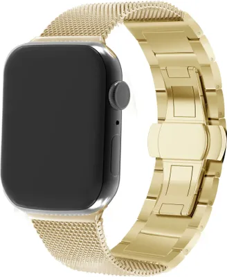 Produktbild von Strap-it Apple Watch Milanese Stahlarmband (Gold)