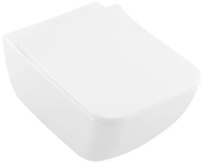 Imagen del producto de Villeroy & Boch Venticello, inodoro de descarga profunda, sistema DirectFlush, sin borde de descarga, dimensiones 37,5 x 56 cm, para montaje en pared