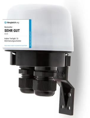 Dämmerungsschalter außen, 5-50 Lux, IP65, 230V, Aufputz