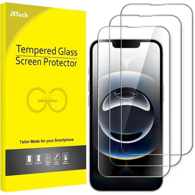 Zdjęcie produktu dla Folia ochronna do iPhone 16e 6,1 cala (2025), szkło hartowane 9H, przezroczysta HD, 3 sztuki