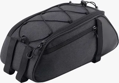 Image de Sacoche de vélo Sacoches de vélo étanches pour le porte-bagages, sacoche de vélo pour le porte-bagages, sacoche de transport avec bandoulière et poignée, 8L noir