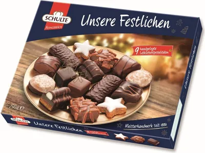 Obrázek produktu pro Schulte Naše sváteční 9 ručně vyráběných perníků 250g