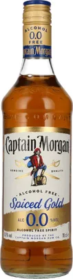 Produktbild von Captain Morgan Spiced Gold 0.0%, Rum Alternative, Alkoholfrei, 700 ml Einzelflasche