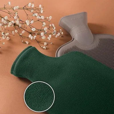Productafbeelding van Famanu warmwaterfles 1,8 liter - met wasbare fleece hoes