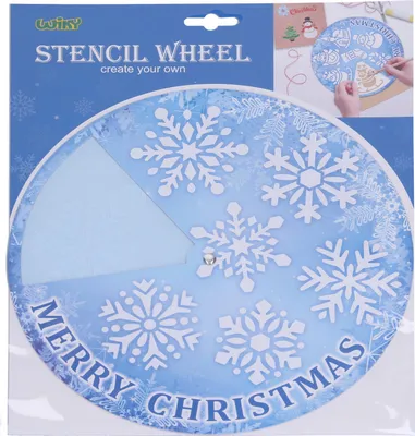 Obrázok produktu pre Dekorácia ŠABLONA snehové koleso 31,2x25,5 cm CHRISTMAS