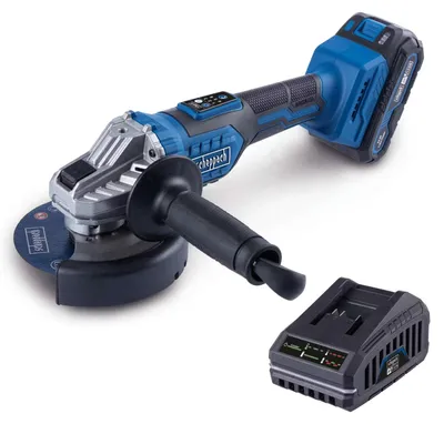 Obrázek produktu pro Akumulátorová úhlová bruska se startovací sadou 2Ah BC-AG125-X - SET S - SCHEPPACH