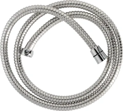 Produktbild von Flexo-/Brauseschlauch aus Edelstahl, 2,00 Meter, Messingzubehör. Flexibel, knickfest, Standardanschluss